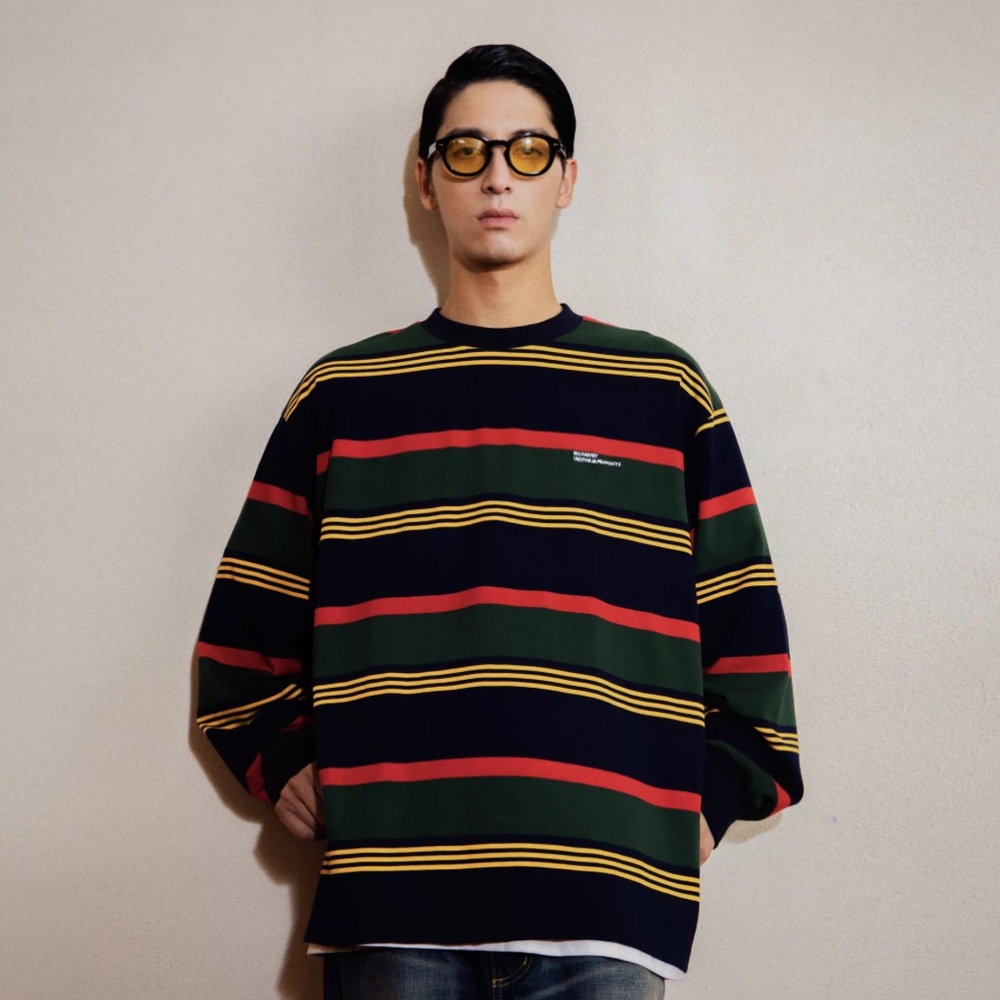Ngoarmy Retro Rugby Stripe Sweatshirt (XS)